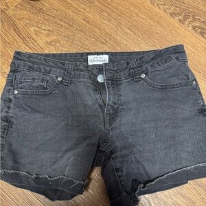 Aeropostale black denim shorts Size 5